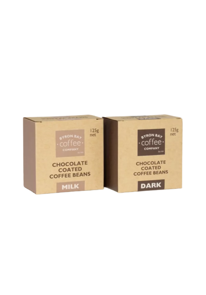 Milk and Dark Chocolate Coated Coffee Beans